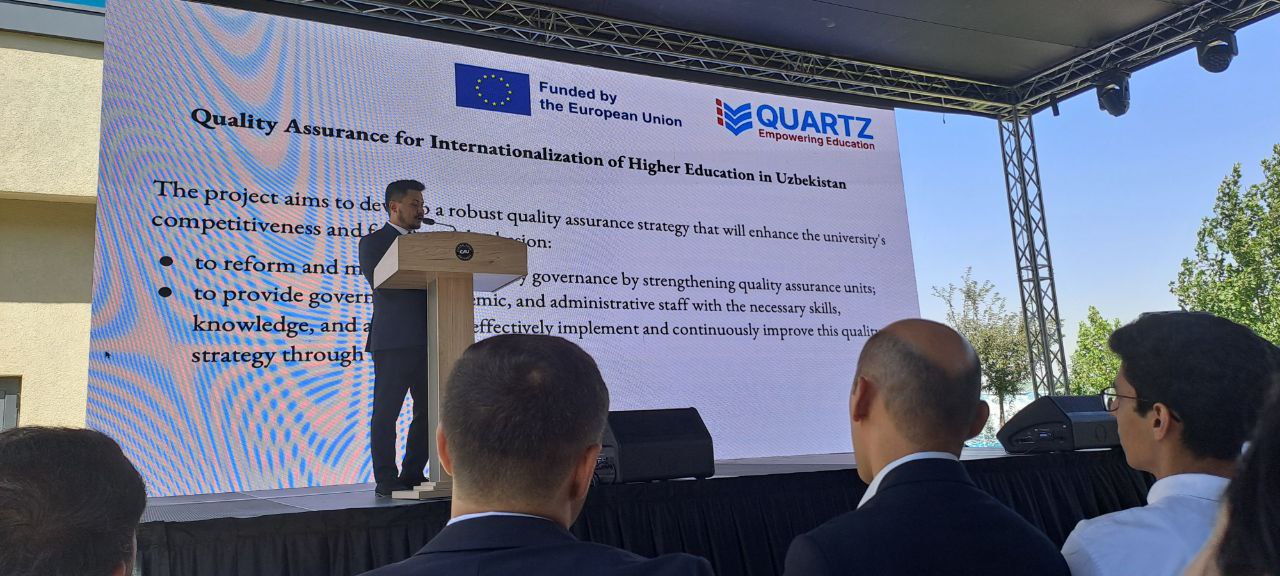 QUARTZ loyihasi Markaziy Osiyo Universitetida taqdim etildi